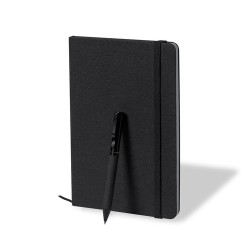 Set Personnalisé de Cahier et Stylo Nimaly Matières : polyester Couleurs : noir cadeau entreprise pas cher
