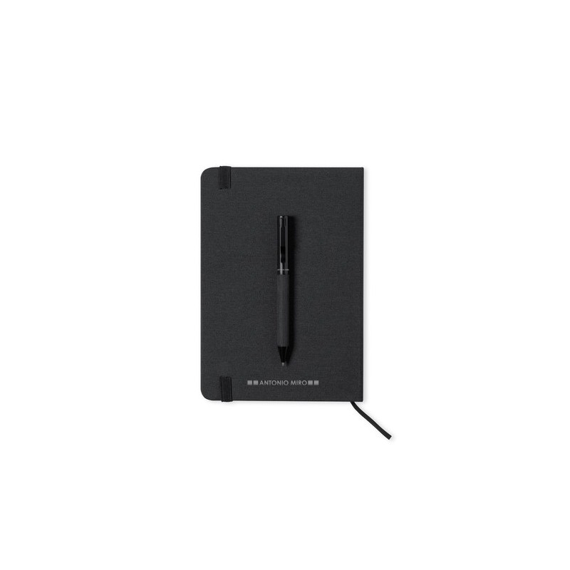 Set Personnalisé de Cahier et Stylo Nimaly Matières : polyester Couleurs : noir goodies publicitaire événementiel