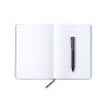 Set Personnalisé de Cahier et Stylo Nimaly Matières : polyester Couleurs : noir impression haute définition