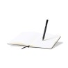 Set Personnalisé de Cahier et Stylo Nimaly Matières : polyester Couleurs : noir marquage laser ultra précis