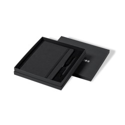 Set Personnalisé de Cahier et Stylo Nimaly Matières : polyester Couleurs : noir livraison express 24h 48h