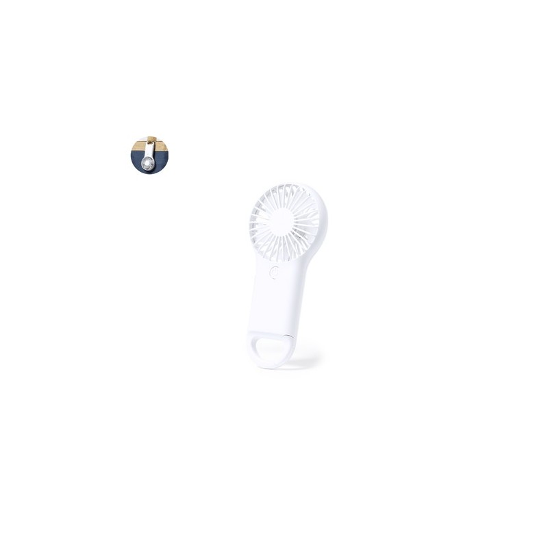 Ventilateur Pratique Personnalisé - Accessoire Maison Dayane Couleurs : blanc personnalisable avec votre logo