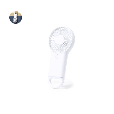 Ventilateur Pratique Personnalisé - Accessoire Maison Dayane Couleurs : blanc personnalisable avec votre logo