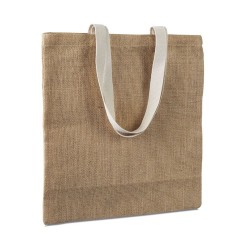Sac provisions  en jute personnalisé JUHU Matières : jute Couleurs : beige