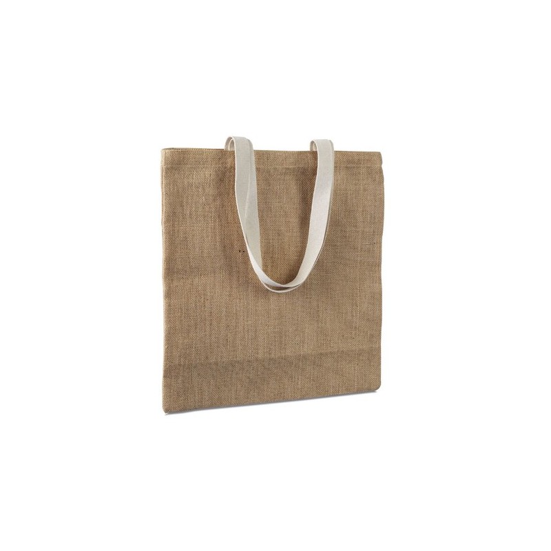 Sac provisions  en jute personnalisé JUHU Matières : jute Couleurs : beige