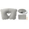 Set de Voyage Confortable Personnalisé avec Oreiller, Masque et Bouchons TRAVELPLUS Matières : PVC Couleurs : gris personnalisab