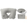 Set de Voyage Confortable Personnalisé avec Oreiller, Masque et Bouchons TRAVELPLUS Matières : PVC Couleurs : gris livraison exp