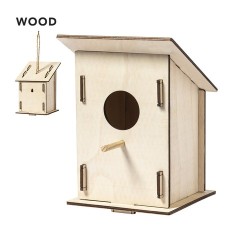 Nichoir en Bois Personnalisé Éco-responsable - Maison d'Oiseau Pecker Matières : bois