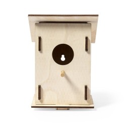 Nichoir en Bois Personnalisé Éco-responsable - Maison d'Oiseau Pecker Matières : bois 2