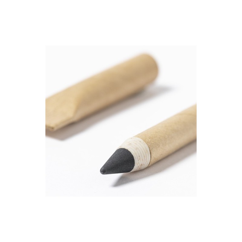 Stylo Éco-responsable Personnalisé Pas Cher - Crayon Éternel Yeidy Matières : carton recyclé Couleurs : naturel impression haute