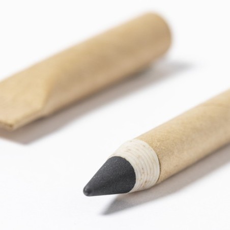 Stylo Éco-responsable Personnalisé Pas Cher - Crayon Éternel Yeidy Matières : carton recyclé Couleurs : naturel impression haute