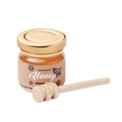 Miel Sauvage Éco-responsable 50g - DAUBER Matières : verre Couleurs : bois cadeau entreprise pas cher