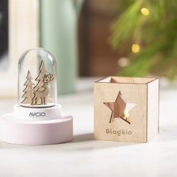 Bougie aromatique personnalisée élégante et parfumée Keylax accessoire événementiel unique