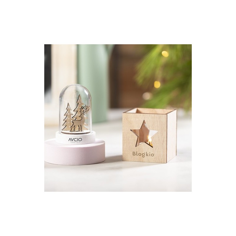 Bougie aromatique personnalisée élégante et parfumée Keylax accessoire événementiel unique