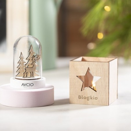 Bougie aromatique personnalisée élégante et parfumée Keylax goodies entreprise design