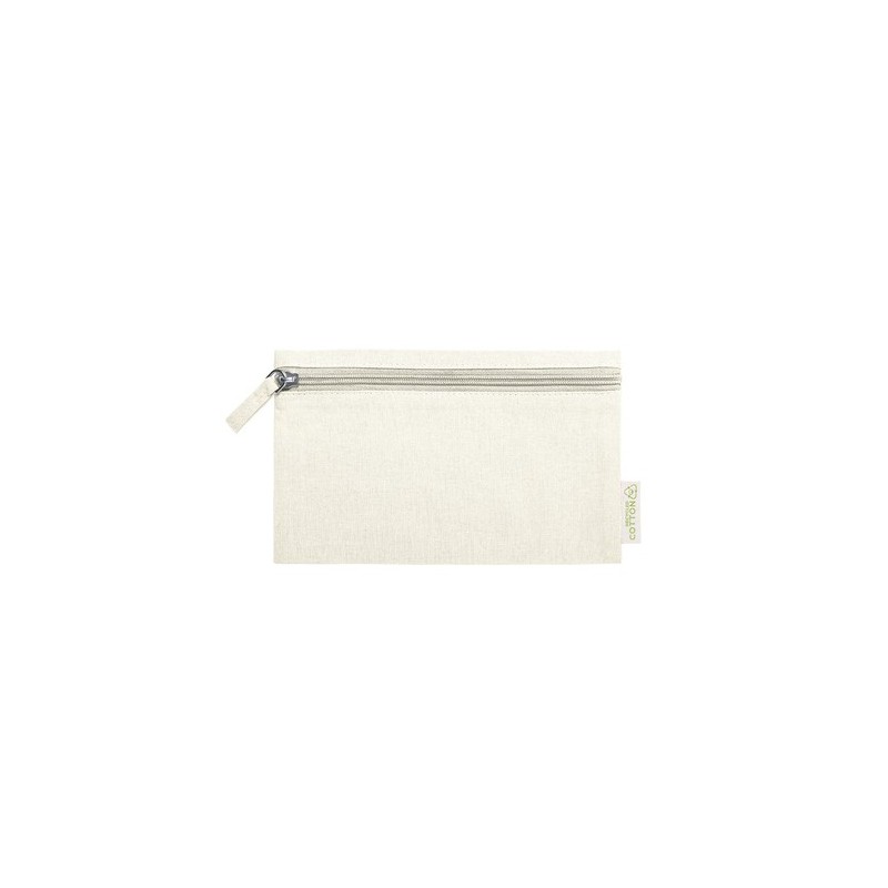 Trousse Éco-responsable Personnalisée Halgar Matières : coton recyclé Couleurs : beige