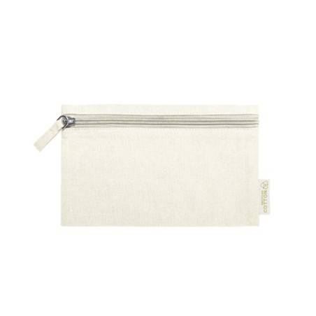 Trousse Éco-responsable Personnalisée Halgar Matières : coton recyclé Couleurs : beige