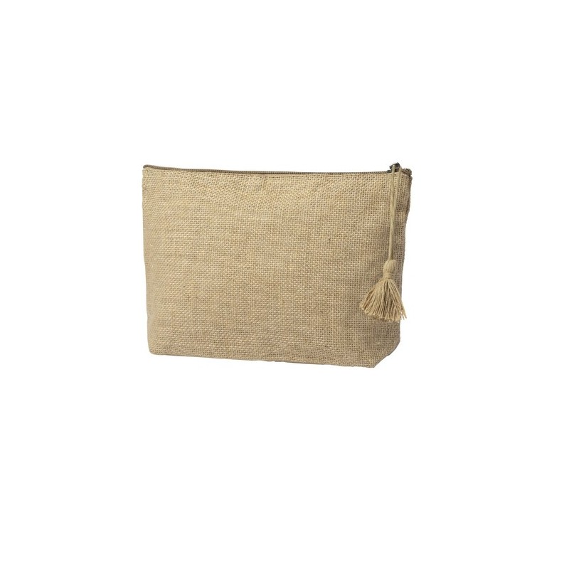 Trousse de Toilette Personnalisée Lindak Matières : jute Couleurs : naturel