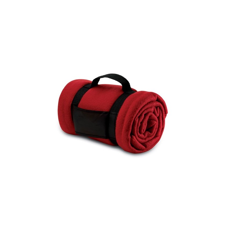 Couverture polaire personnalisée confortable et stylée STAVENGER Matières : PET Couleurs : rouge objet promotionnel éco-responsa