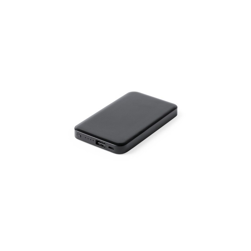 Batterie externe personnalisée 4000 mAh - Objet publicitaire Kustol Couleurs : noir