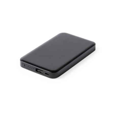 Batterie externe personnalisée 4000 mAh - Objet publicitaire Kustol Couleurs : noir
