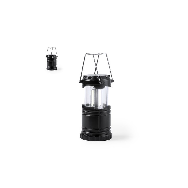Lampe personnalisée publicitaire Lanterne Demil Couleurs : noir personnalisable avec votre logo