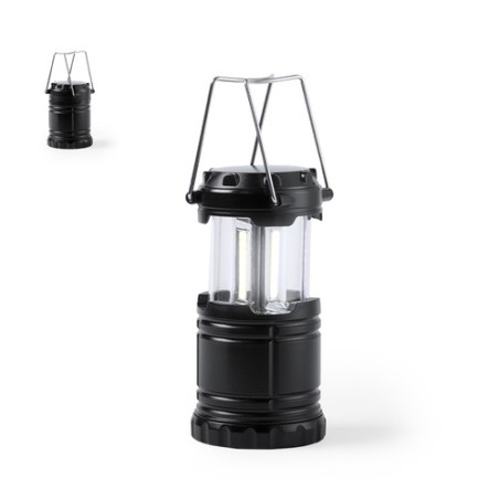 Lampe personnalisée publicitaire Lanterne Demil Couleurs : noir personnalisable avec votre logo