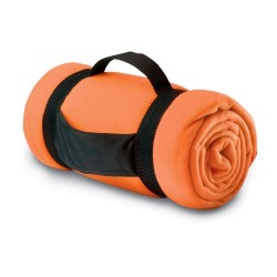 Couverture polaire personnalisée confortable et stylée STAVENGER Matières : PET Couleurs : orange marquage laser ultra précis