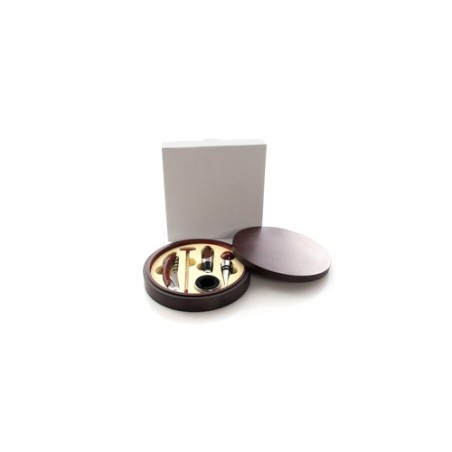 Coffret de vin personnalisé avec accessoires Baco Matières : bois personnalisable avec votre logo
