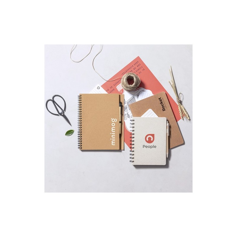 Cahier Personnalisable Éco-responsable Zurix Matières : carton recyclé impression haute définition