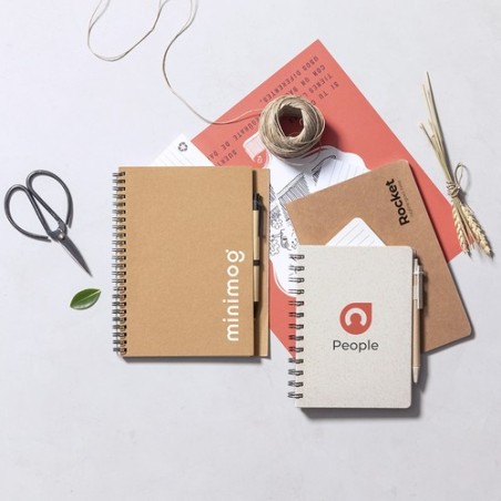 Cahier Personnalisable Éco-responsable Zurix Matières : carton recyclé impression haute définition
