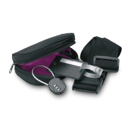 Set de Voyage Personnalisé 3 Pièces TRAVELSUP - Idéal pour vos Déplacements Matières : PET Couleurs : noir