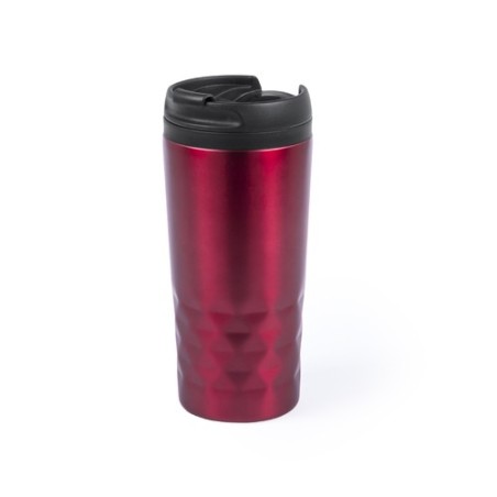 Verre Thermique Pratique Personnalisé pas cher - Dritox Matières : acier inoxydable Couleurs : rouge