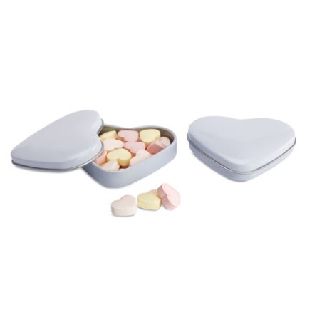 Boîte Cœur Éco-responsable avec Bonbons Personnalisée LOVEMINT goodies publicitaire événementiel