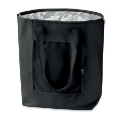 Sac isotherme pliable personnalisé PLICOOL - Idéal pour vos courses pas cher Matières : PET Couleurs : noir