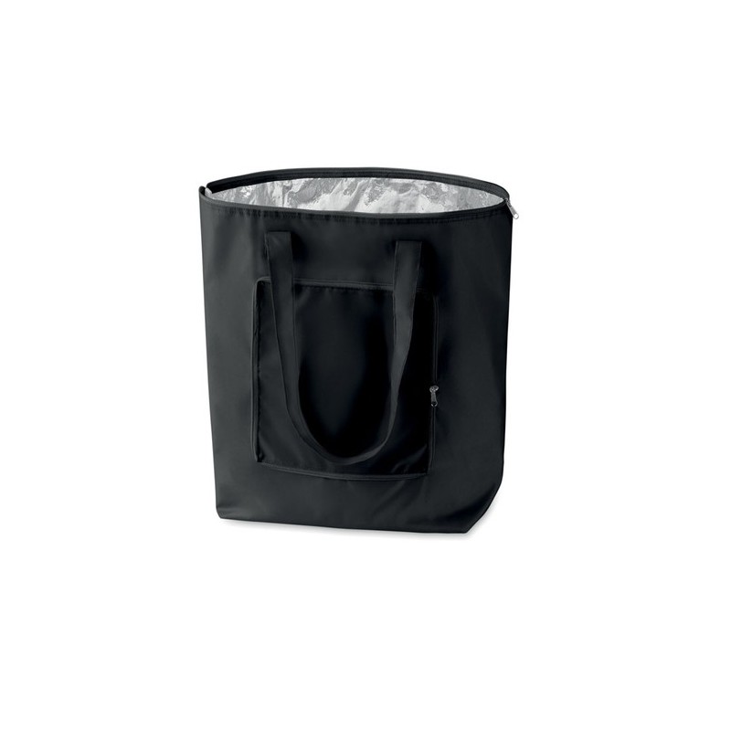 Sac isotherme pliable personnalisé PLICOOL - Idéal pour vos courses pas cher Matières : PET Couleurs : noir