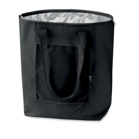 Sac isotherme pliable personnalisé PLICOOL - Idéal pour vos courses pas cher Matières : PET Couleurs : noir