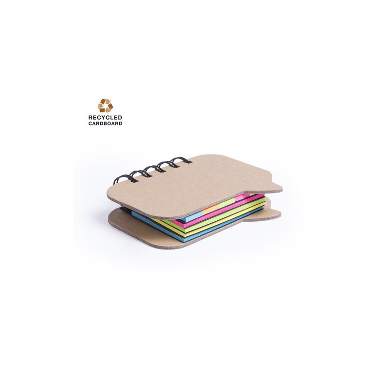 Bloc Notes Éco-responsable et Pratique Personnalisé Lazza Matières : carton recyclé personnalisable avec votre logo