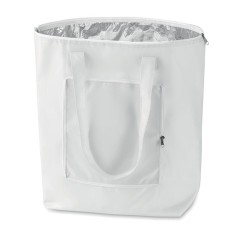 Sac isotherme pliable personnalisé PLICOOL - Idéal pour vos courses pas cher Matières : PET Couleurs : blanc marquage laser ultr