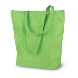 Sac isotherme pliable personnalisé PLICOOL - Idéal pour vos courses pas cher Matières : PET Couleurs : vert citron impression lo