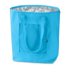 Sac isotherme pliable personnalisé PLICOOL - Idéal pour vos courses pas cher Matières : PET Couleurs : bleu bébé personnalisable