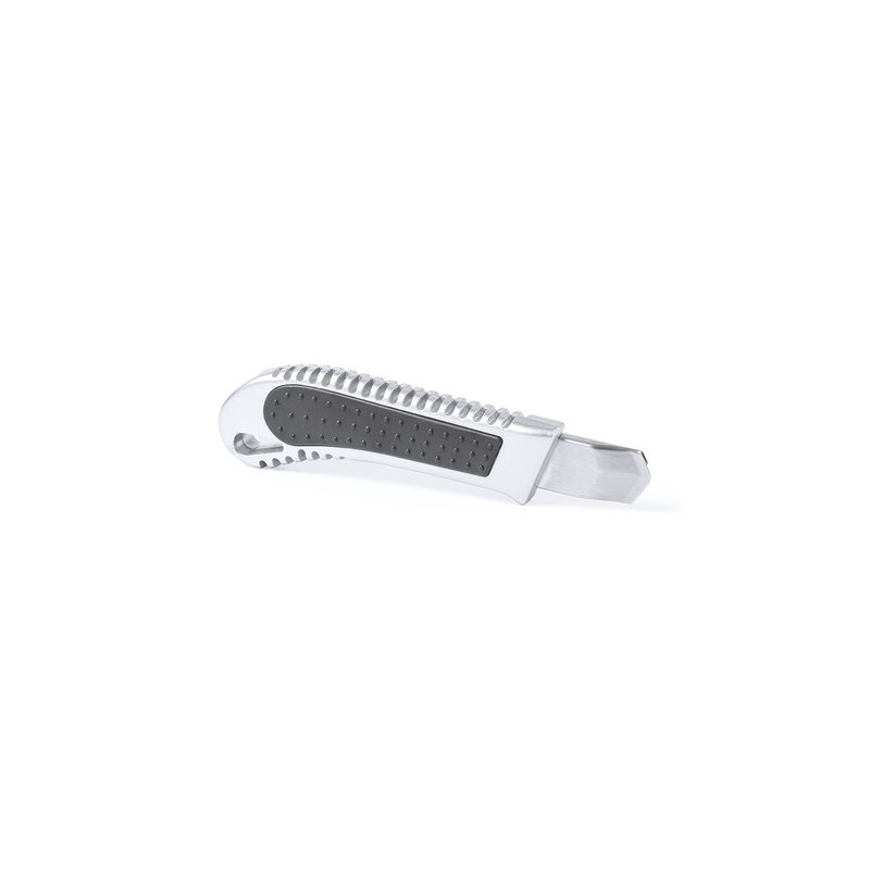 Cutter Pratique et Personnalisé Gruesly Matières : aluminium Couleurs : argenté personnalisable avec votre logo