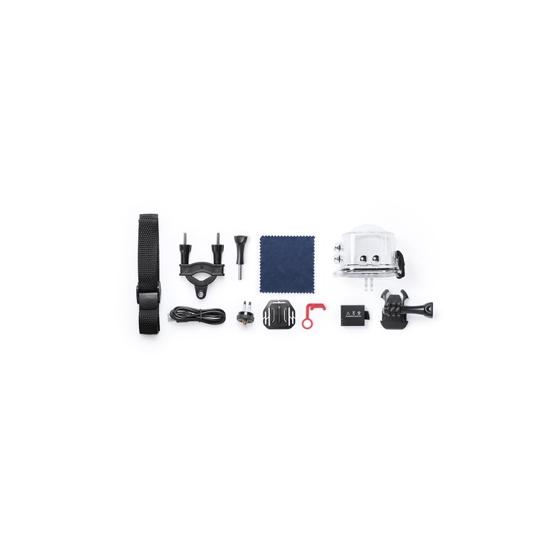 Caméra Sportive Étanche HD 360° Personnalisée Logans Couleurs : blanc marquage laser ultra précis
