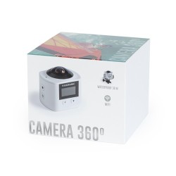 Caméra Sportive Étanche HD 360° Personnalisée Logans Couleurs : blanc objet publicitaire robuste
