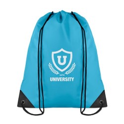 Sac à dos personnalisé en polyester idéal pour vos événements - SHOOP Matières : PET Couleurs : turquoise impression logo haute 