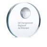 Trophée en verre globe personnalisé MONDAL - Cadeau d'entreprise Matières : verre Couleurs : transparent cadeau entreprise pas c