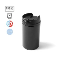 Mug Isotherme Personnalisé Éco-responsable Citrox Matières : acier inoxydable Couleurs : noir 2