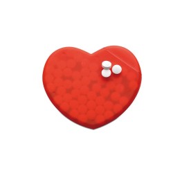 Boîte en Coeur Personnalisée Éco-responsable CORAMINT Matières : polypropylène (PP) Couleurs : rouge 2