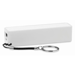 PowerBank Slim Personnalisé 2200 mAh - Chargeur Pratique POWER MATE Couleurs : blanc