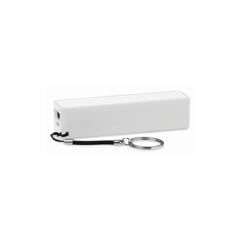 PowerBank Slim Personnalisé 2200 mAh - Chargeur Pratique POWER MATE Couleurs : blanc